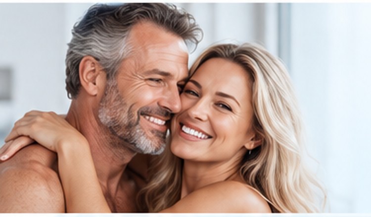 Confident mature couple together